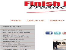 Tablet Screenshot of finishlineproduction.com